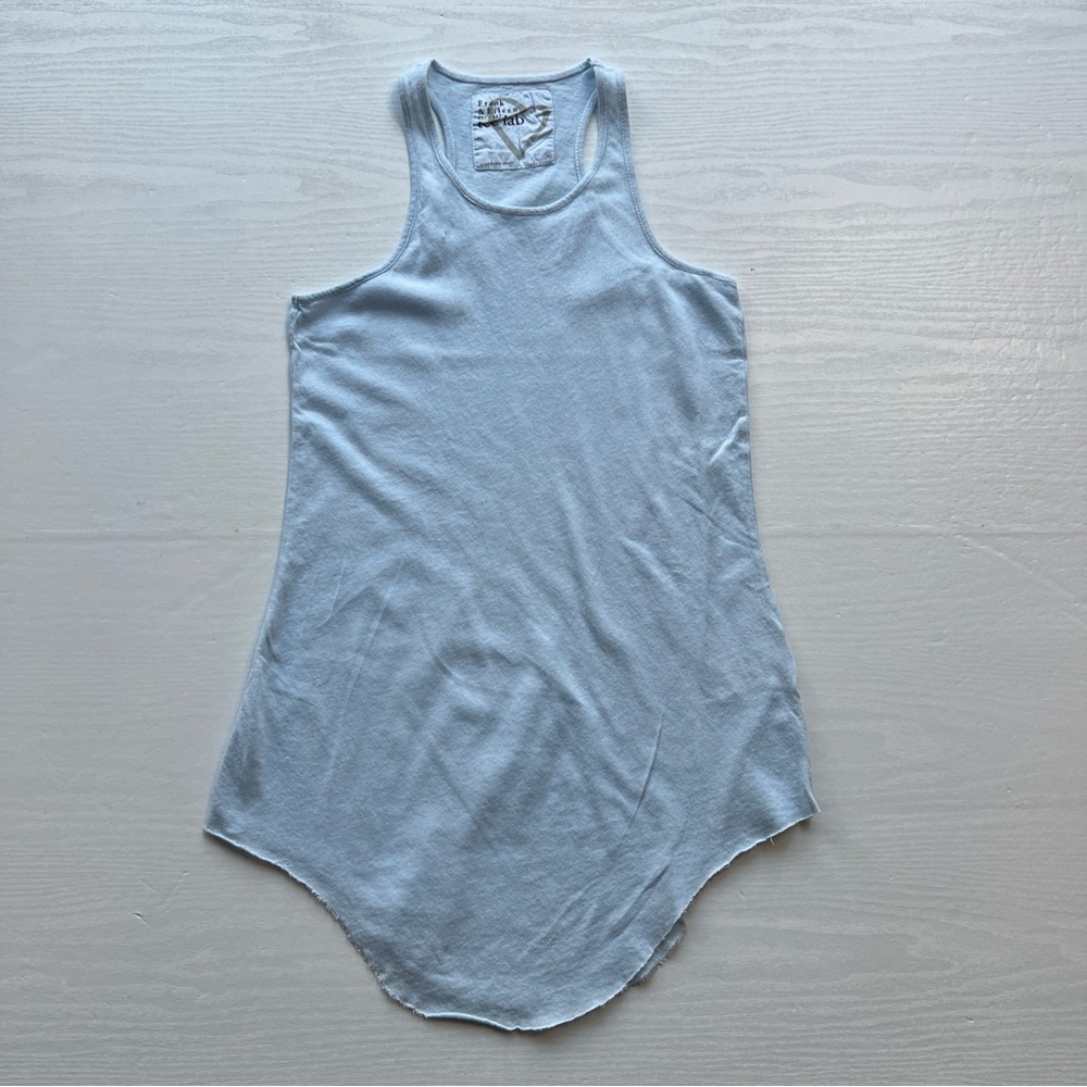 Frank‎ Eileen Tee Lab Tank Top Womens XSmall Light Blue Base Layer New